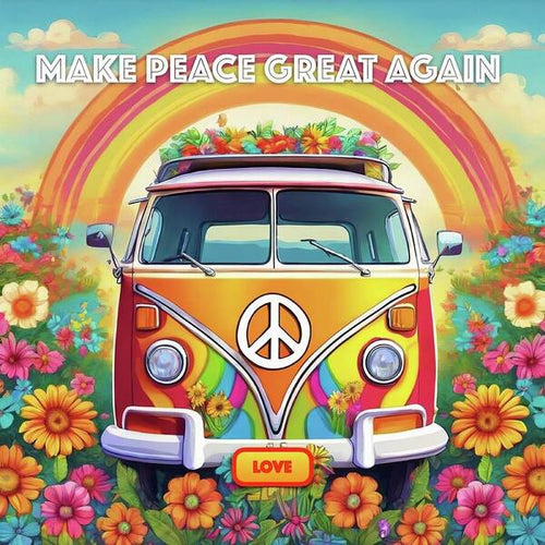 MAKE PEACE GREAT AGAIN - Love Van - Art Print