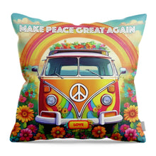 MAKE PEACE GREAT AGAIN - Love Van - Throw Pillow