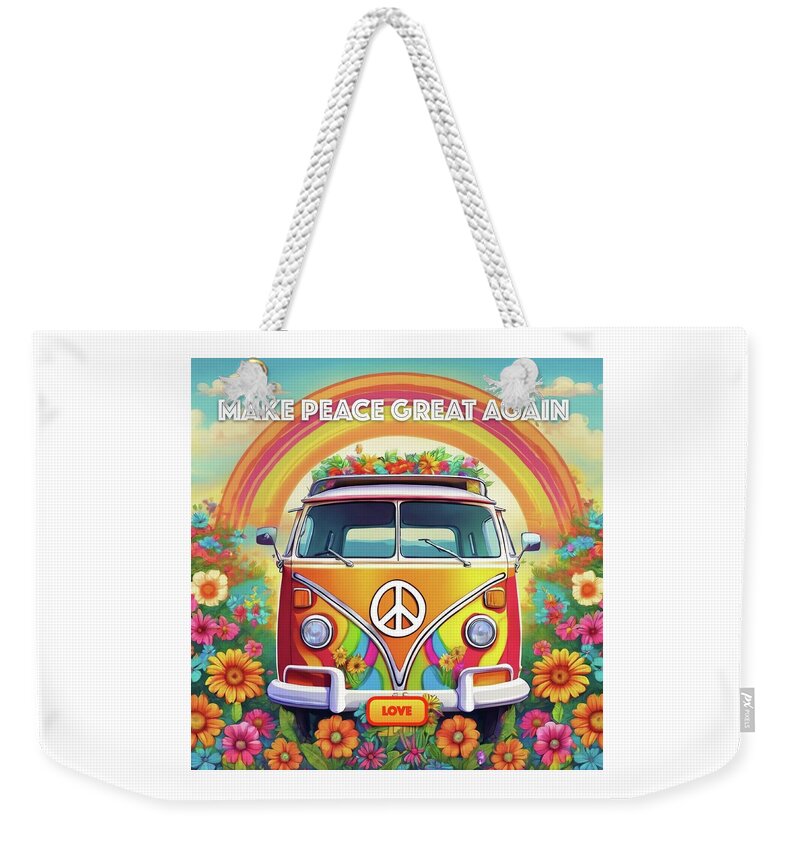 MAKE PEACE GREAT AGAIN - Love Van - Weekender Tote Bag