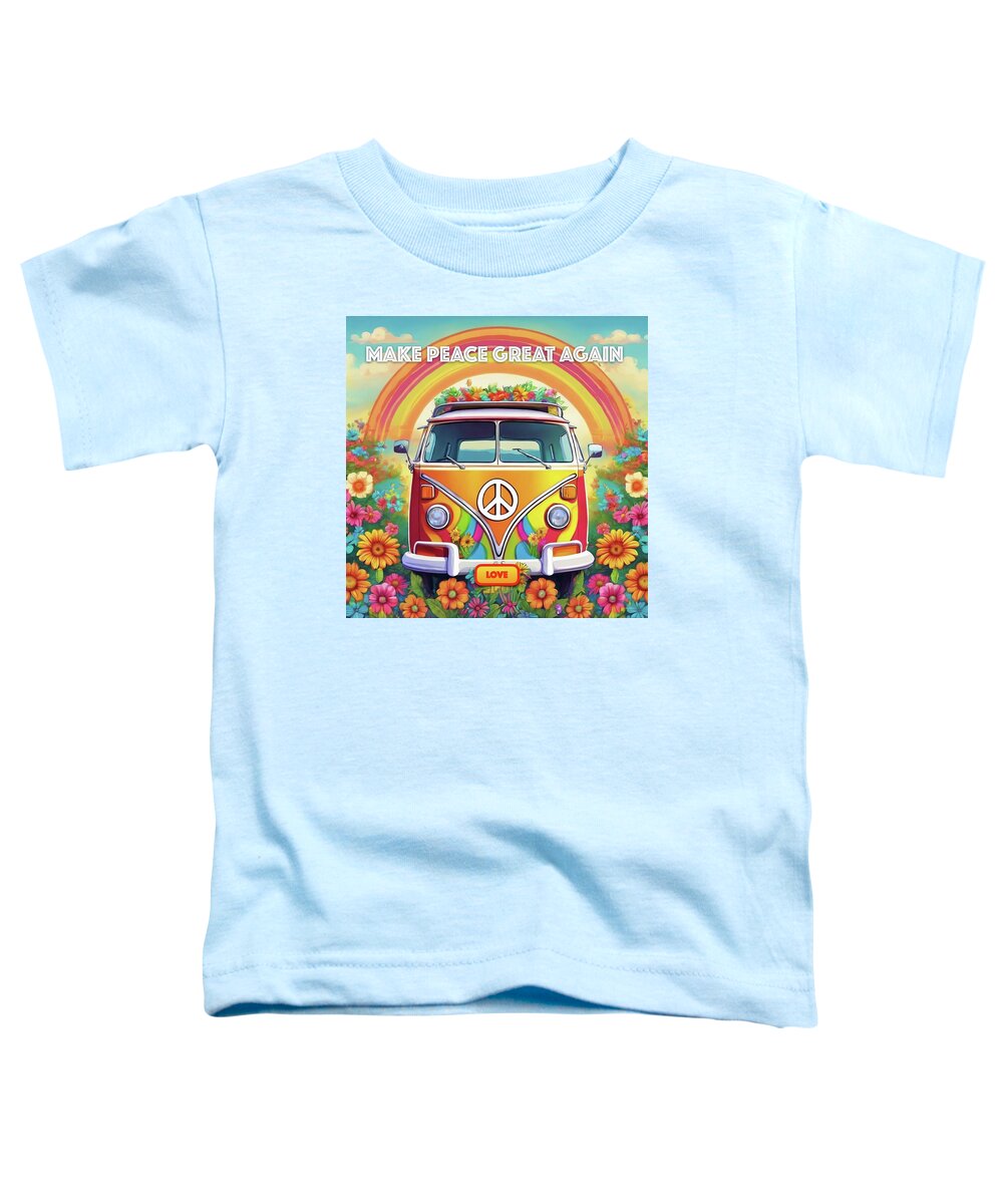 MAKE PEACE GREAT AGAIN - Love Van - Toddler T-Shirt