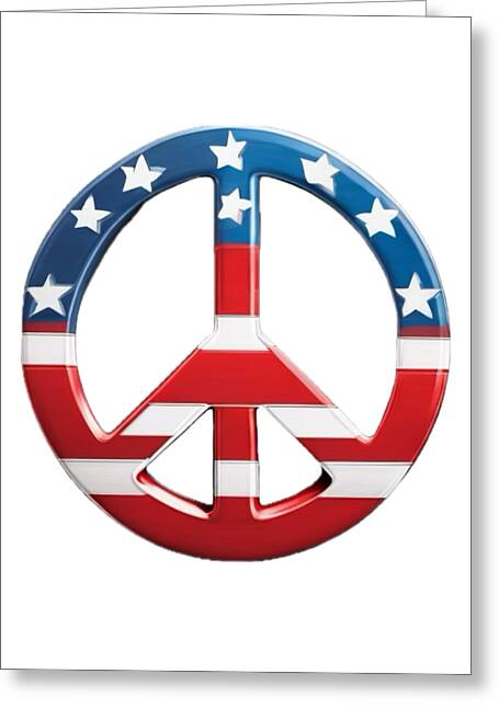 Peace USA - Greeting Card