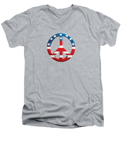 Peace USA - Men's V-Neck T-Shirt