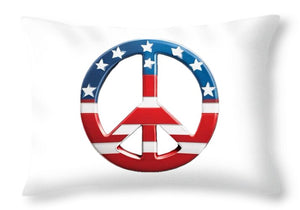 Peace USA - Throw Pillow