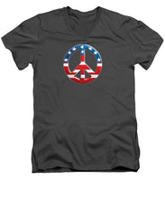 Peace USA - Men's V-Neck T-Shirt