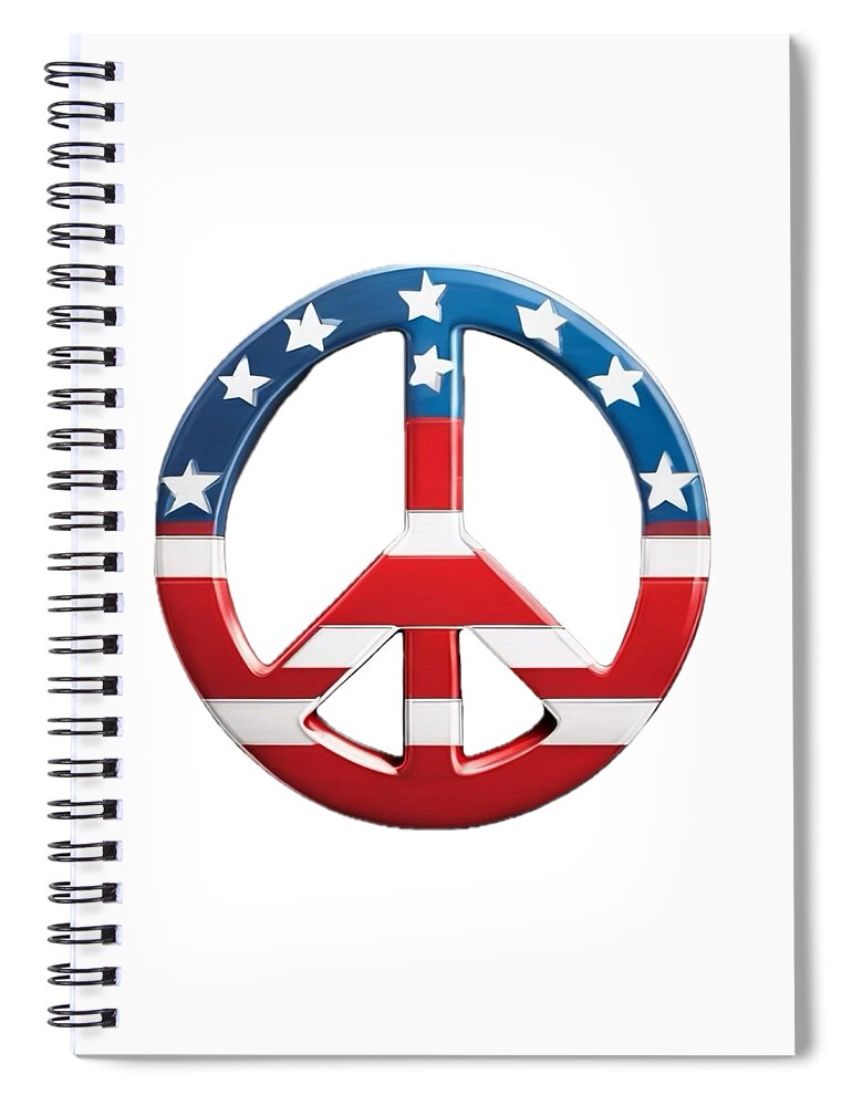 Peace USA - Spiral Notebook