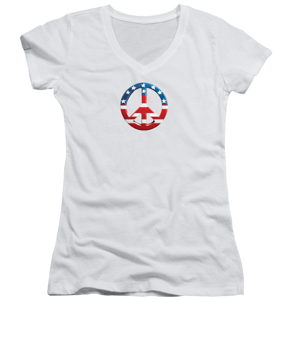 Peace USA - Women's V-Neck