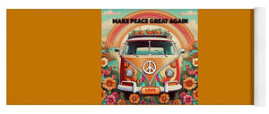 MAKE PEACE GREAT AGAIN - Vintage Love Van - Yoga Mat