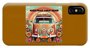 MAKE PEACE GREAT AGAIN - Vintage Love Van - Phone Case