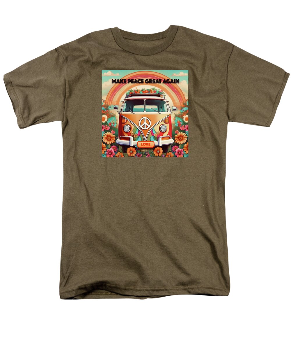 MAKE PEACE GREAT AGAIN - Vintage Love Van - Men's T-Shirt  (Regular Fit)