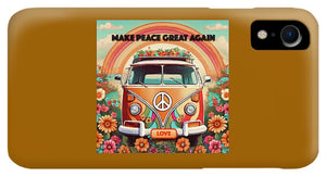 MAKE PEACE GREAT AGAIN - Vintage Love Van - Phone Case