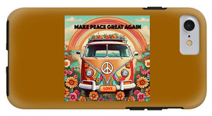 MAKE PEACE GREAT AGAIN - Vintage Love Van - Phone Case