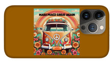 MAKE PEACE GREAT AGAIN - Vintage Love Van - Phone Case