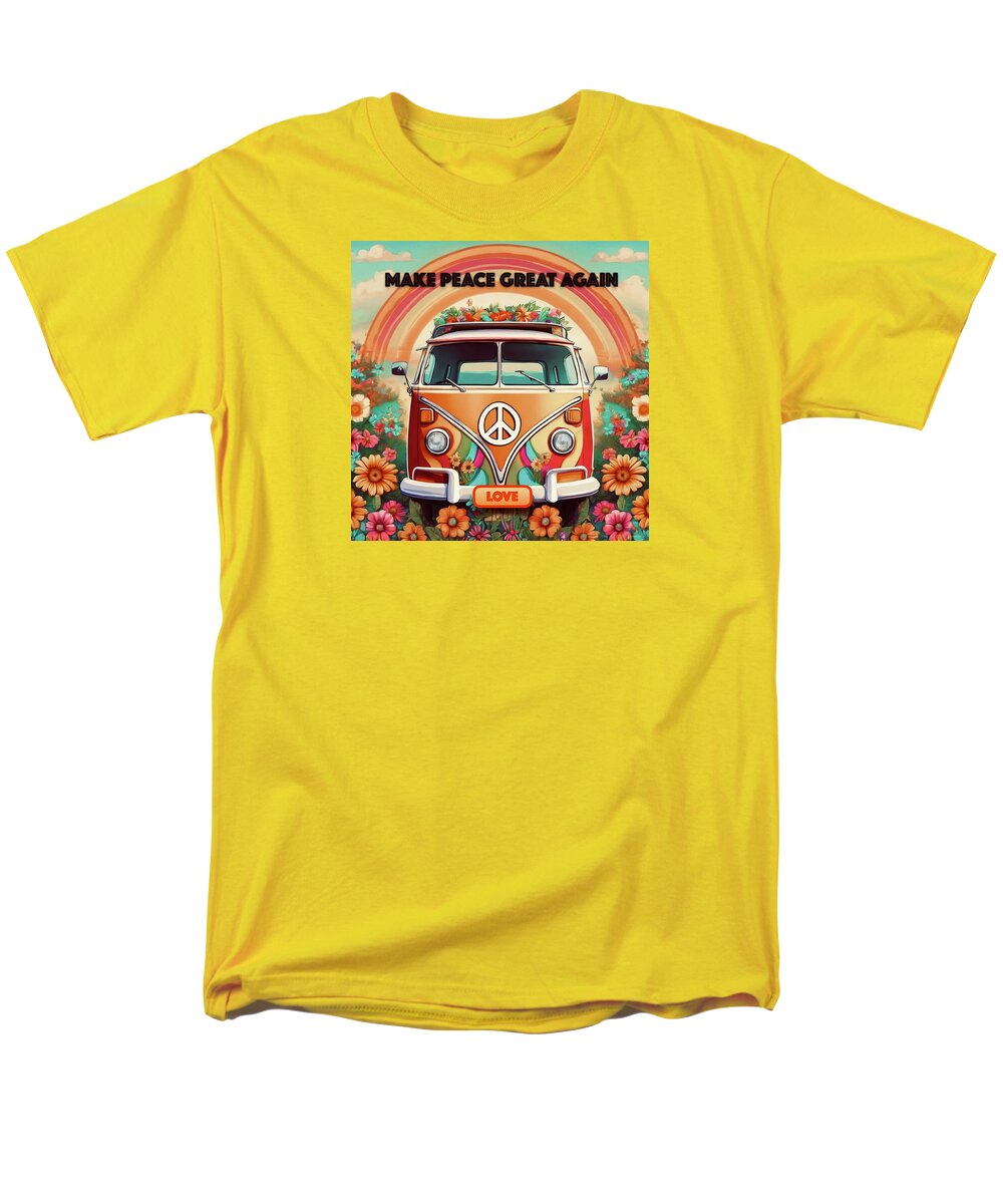 MAKE PEACE GREAT AGAIN - Vintage Love Van - Men's T-Shirt  (Regular Fit)