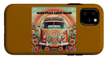 MAKE PEACE GREAT AGAIN - Vintage Love Van - Phone Case