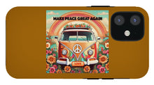 MAKE PEACE GREAT AGAIN - Vintage Love Van - Phone Case