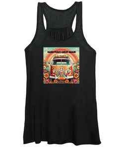 MAKE PEACE GREAT AGAIN - Vintage Love Van - Women's Tank Top