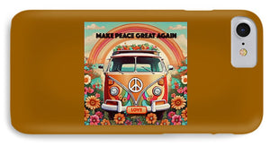 MAKE PEACE GREAT AGAIN - Vintage Love Van - Phone Case