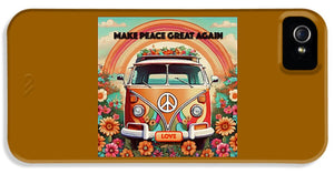 MAKE PEACE GREAT AGAIN - Vintage Love Van - Phone Case