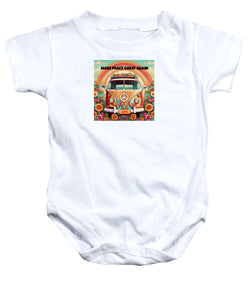 MAKE PEACE GREAT AGAIN - Vintage Love Van - Baby Onesie