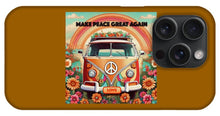 MAKE PEACE GREAT AGAIN - Vintage Love Van - Phone Case