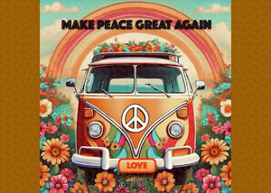 MAKE PEACE GREAT AGAIN - Vintage Love Van - Puzzle