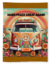 MAKE PEACE GREAT AGAIN - Vintage Love Van - Blanket