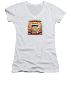 MAKE PEACE GREAT AGAIN - Vintage Love Van - Women's V-Neck