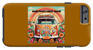 MAKE PEACE GREAT AGAIN - Vintage Love Van - Phone Case