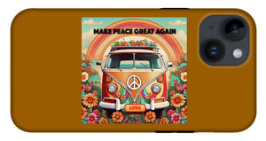 MAKE PEACE GREAT AGAIN - Vintage Love Van - Phone Case