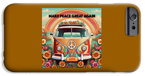 MAKE PEACE GREAT AGAIN - Vintage Love Van - Phone Case