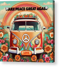 MAKE PEACE GREAT AGAIN - Vintage Love Van - Acrylic Print