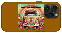 MAKE PEACE GREAT AGAIN - Vintage Love Van - Phone Case