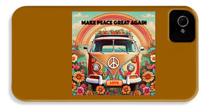 MAKE PEACE GREAT AGAIN - Vintage Love Van - Phone Case