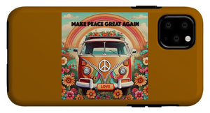 MAKE PEACE GREAT AGAIN - Vintage Love Van - Phone Case