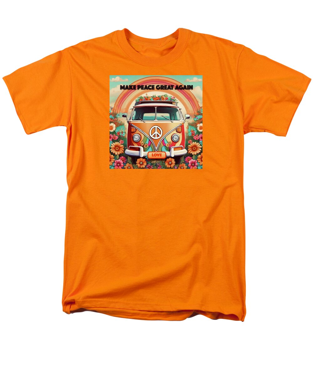 MAKE PEACE GREAT AGAIN - Vintage Love Van - Men's T-Shirt  (Regular Fit)