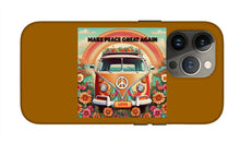 MAKE PEACE GREAT AGAIN - Vintage Love Van - Phone Case