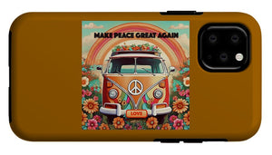 MAKE PEACE GREAT AGAIN - Vintage Love Van - Phone Case