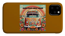 MAKE PEACE GREAT AGAIN - Vintage Love Van - Phone Case