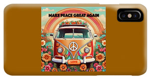 MAKE PEACE GREAT AGAIN - Vintage Love Van - Phone Case