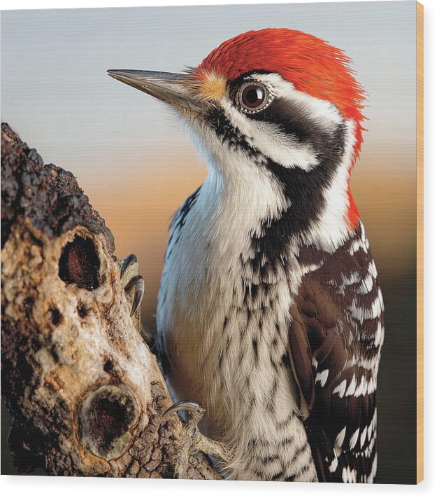 Woodpecker - Wood Print