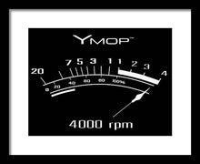 YMop 4000 rpm - Framed Print