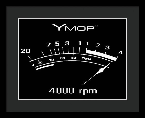 YMop 4000 rpm - Framed Print