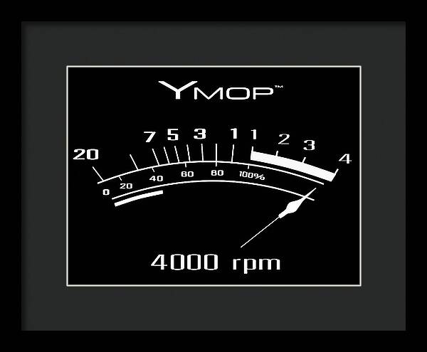 YMop 4000 rpm - Framed Print