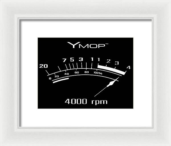 YMop 4000 rpm - Framed Print
